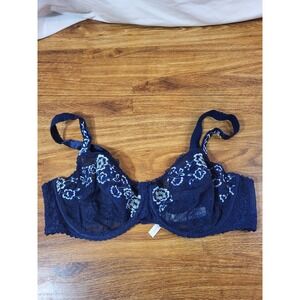 Prima Donna Size 36DD Blue Lace Underwire Bra